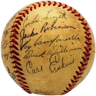 1951 Brooklyn Dodgers Autographed N.L. Baseball (28 signatures)